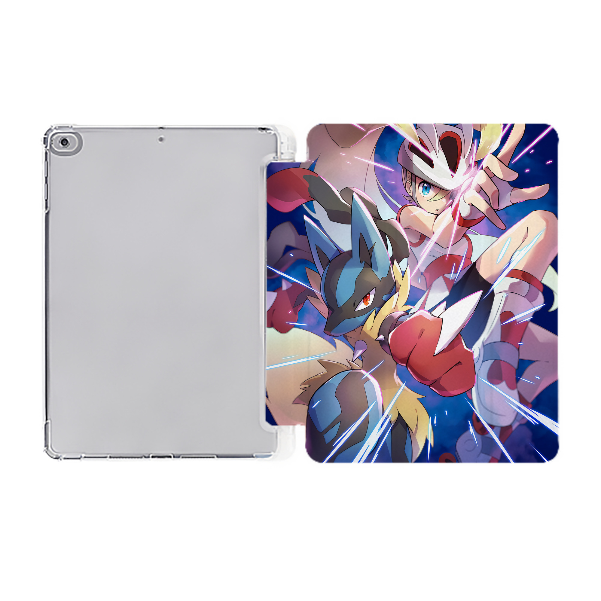 （画像用） ポケットモンスター Pokémon IPad ケース ペン収納付き 三つ折りスタンド PUレザー×シリコン 対応機種9.5/10.5/10.9インチ